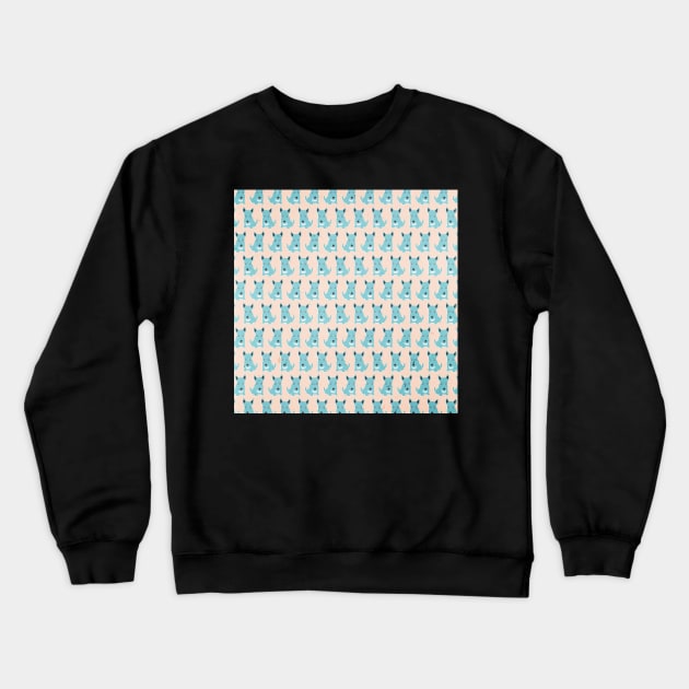 Blue dog Crewneck Sweatshirt by melomania